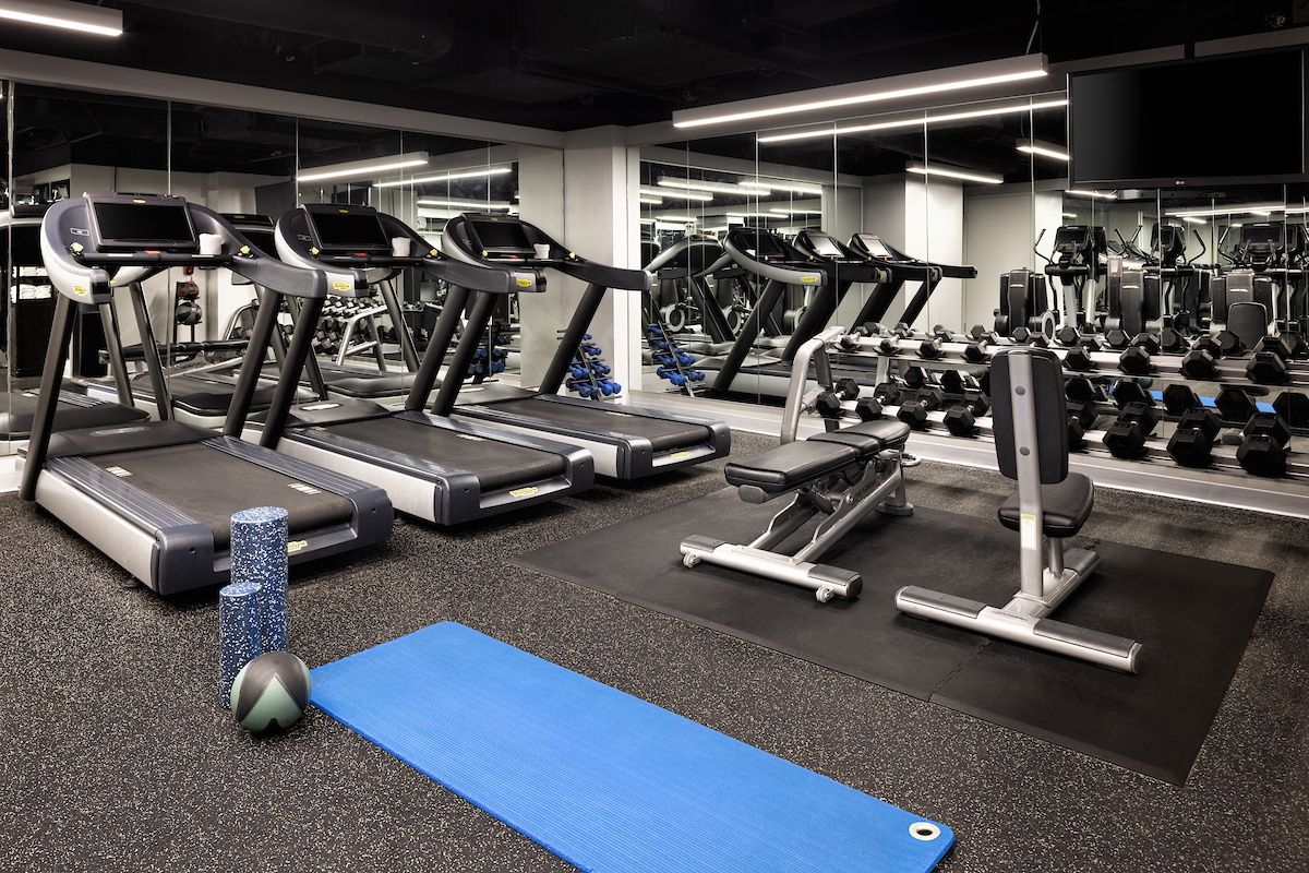 fitness center amenity for hotel guests